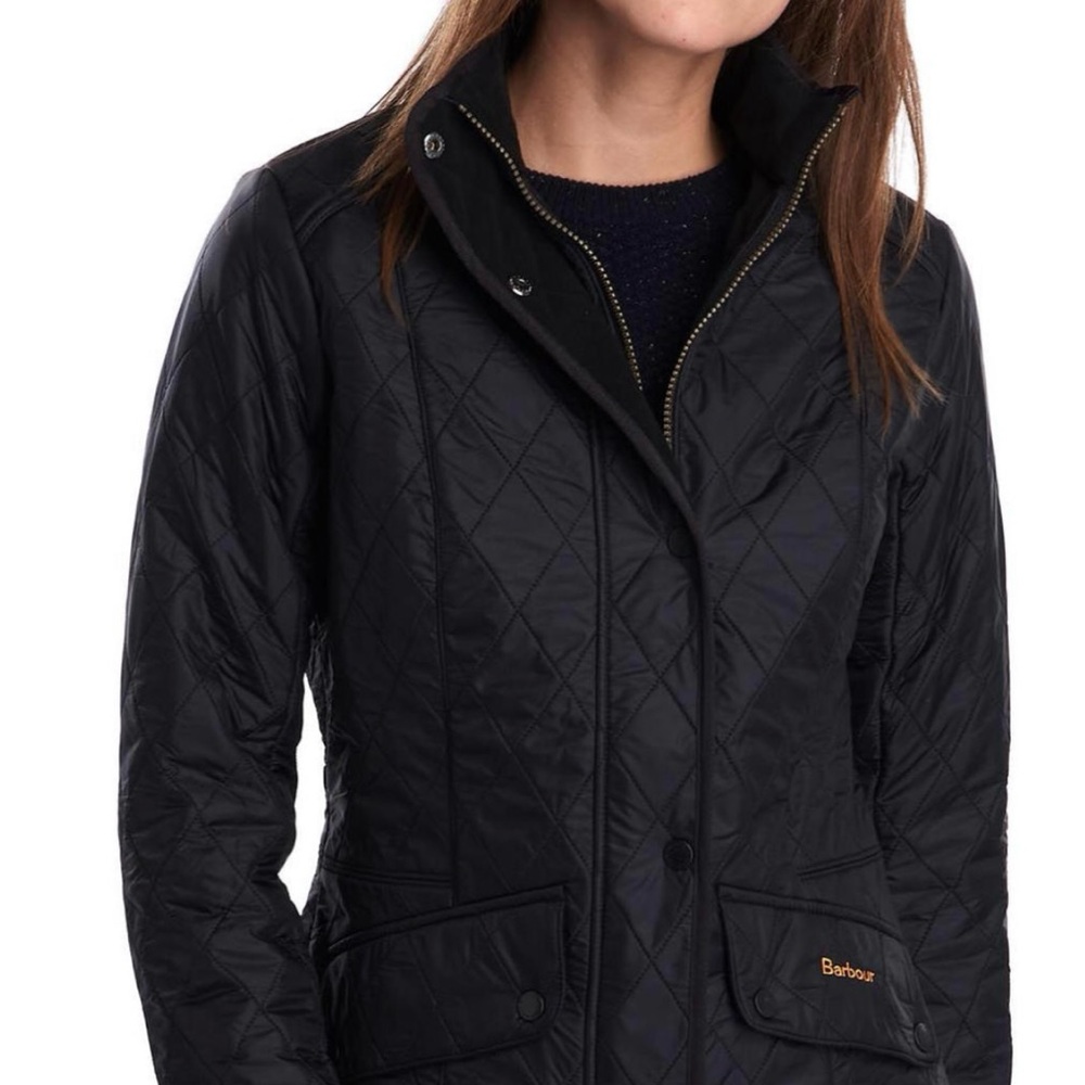 Barbour Women's Black Calvary Quilted Utility Jacket